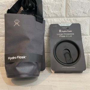 Hydro flask bottle sling and cap
